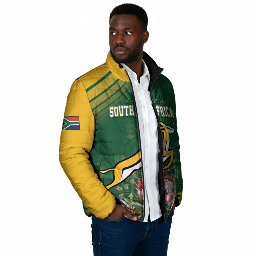 South Africa Rugby Personalized Bokke Champions Padded Jacket