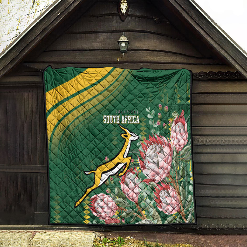 South Africa Rugby Bokke Champions Quilt