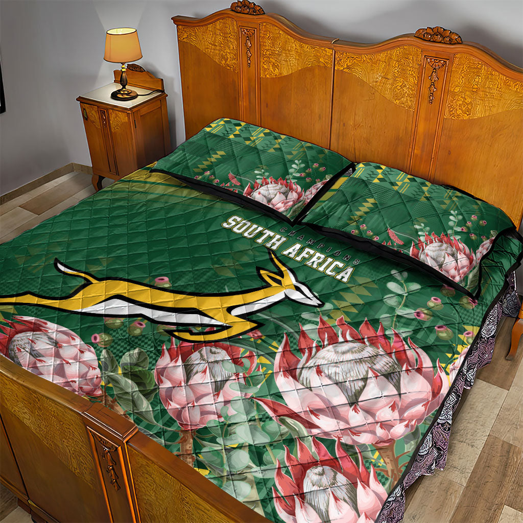 South Africa Rugby Bokke Champions Quilt Bed Set