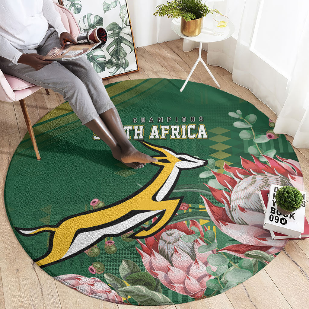 South Africa Rugby Bokke Champions Round Carpet