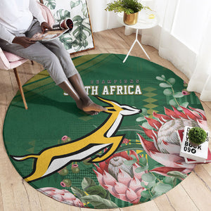 South Africa Rugby Bokke Champions Round Carpet
