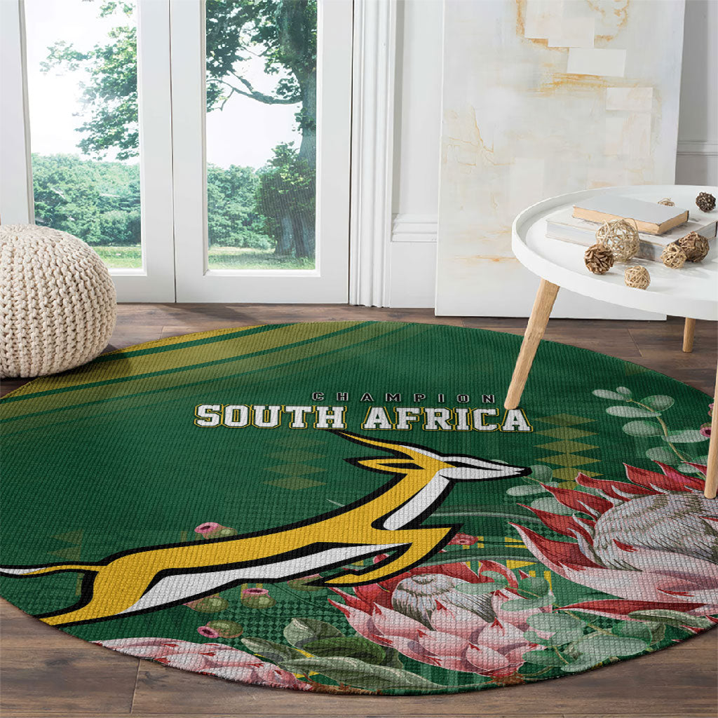 South Africa Rugby Bokke Champions Round Carpet