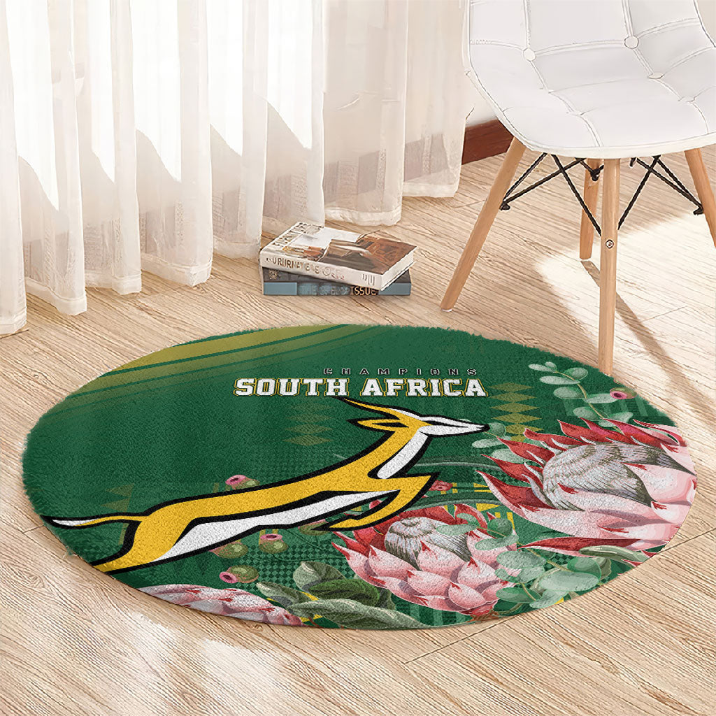 South Africa Rugby Bokke Champions Round Carpet