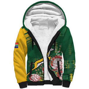 South Africa Rugby Personalized Bokke Champions Sherpa Hoodie