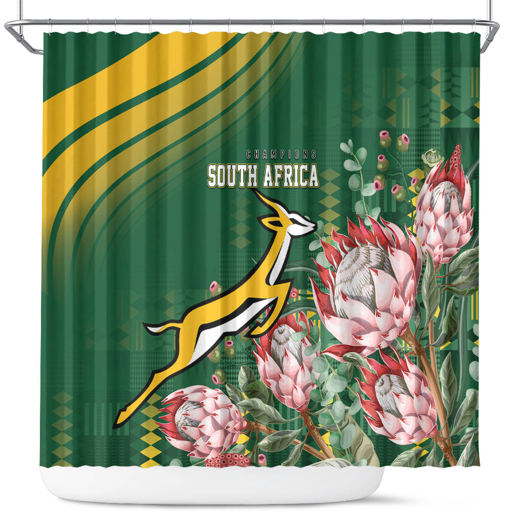 South Africa Rugby Bokke Champions Shower Curtain