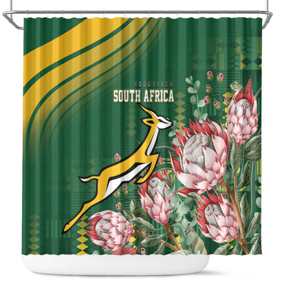 South Africa Rugby Bokke Champions Shower Curtain