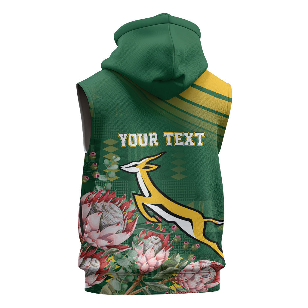 South Africa Rugby Personalized Bokke Champions Sleeveless Hoodie