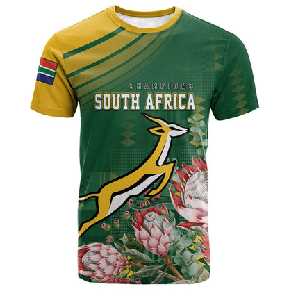 South Africa Rugby Personalized Bokke Champions T shirt