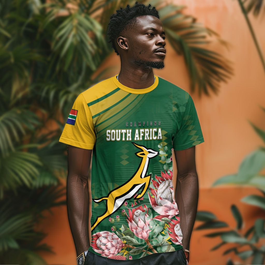 South Africa Rugby Personalized Bokke Champions T shirt