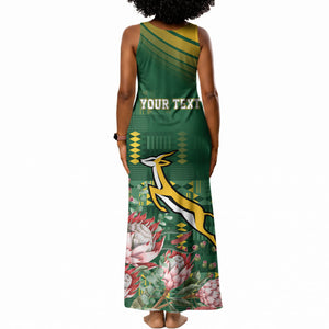 South Africa Rugby Personalized Bokke Champions Tank Maxi Dress