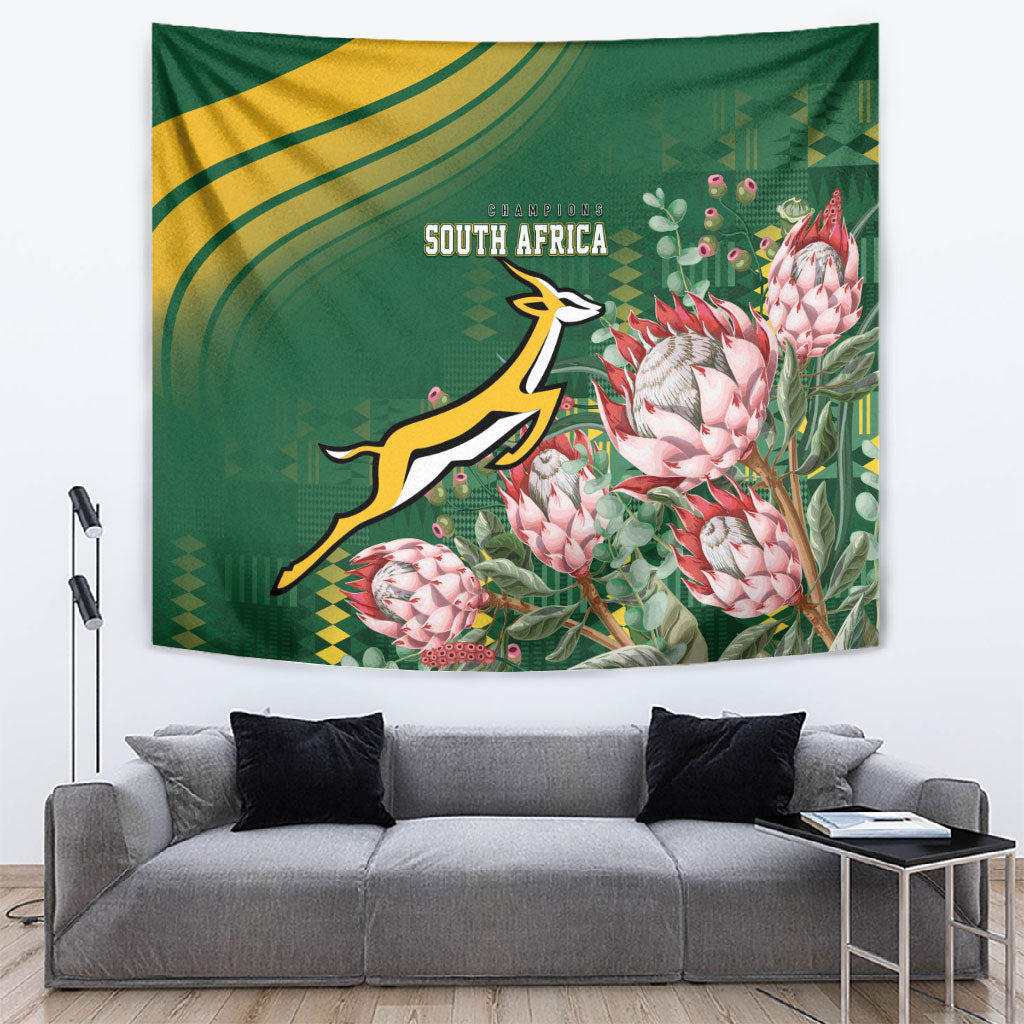 South Africa Rugby Bokke Champions Tapestry