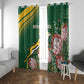 South Africa Rugby Bokke Champions Window Curtain