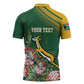 South Africa Rugby Personalized Bokke Champions Zipper Polo Shirt