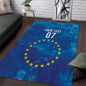Cape Verde Tubaroes Azuis Custom Area Rug Break The Waves - African Pride