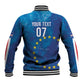 Cape Verde Tubaroes Azuis Custom Baseball Jacket Break The Waves - African Pride