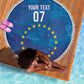 Cape Verde Tubaroes Azuis Custom Beach Blanket Break The Waves - African Pride