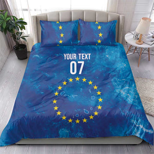 Cape Verde Tubaroes Azuis Custom Bedding Set Break The Waves - African Pride