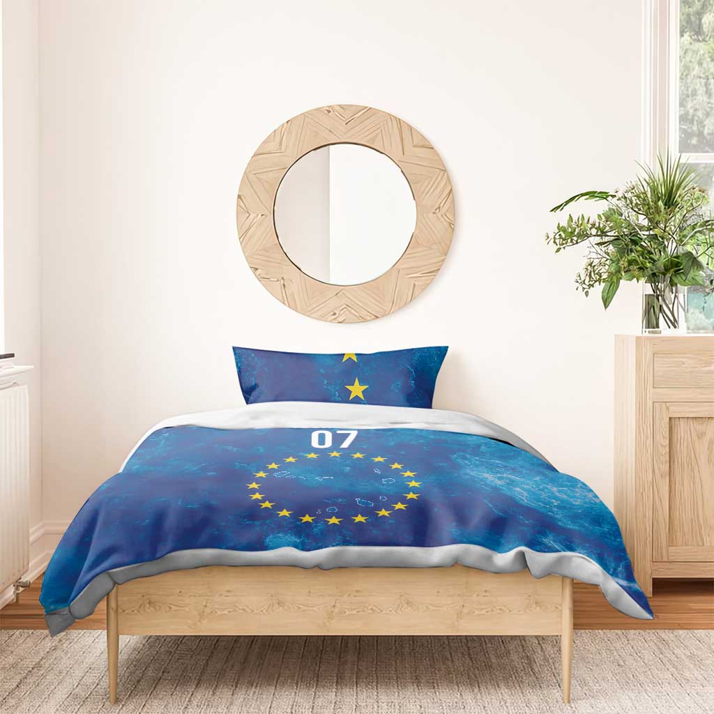 Cape Verde Tubaroes Azuis Custom Bedding Set Break The Waves - African Pride
