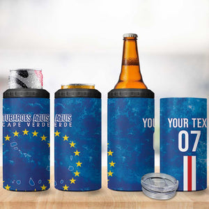 Cape Verde Tubaroes Azuis 4 in 1 Can Cooler Tumbler Break The Waves - African Pride