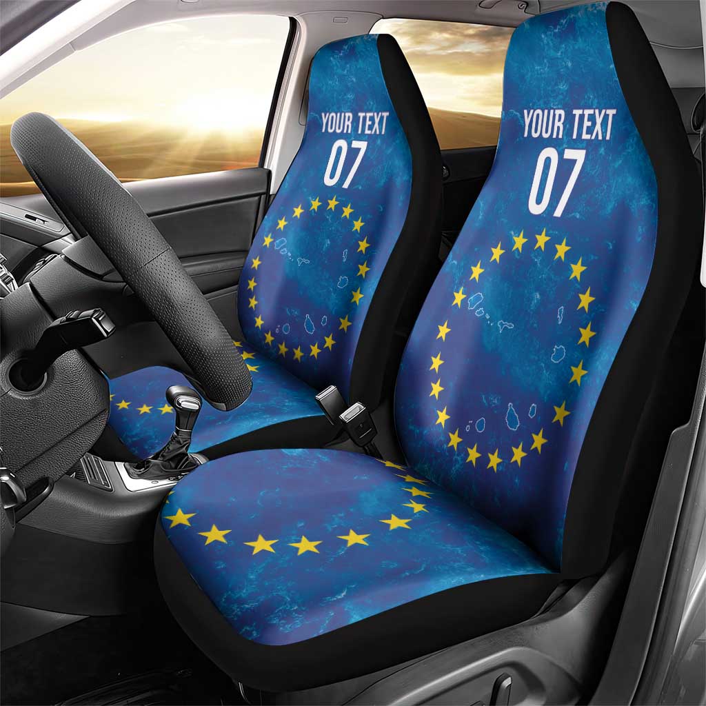 Cape Verde Tubaroes Azuis Custom Car Seat Cover Break The Waves - African Pride
