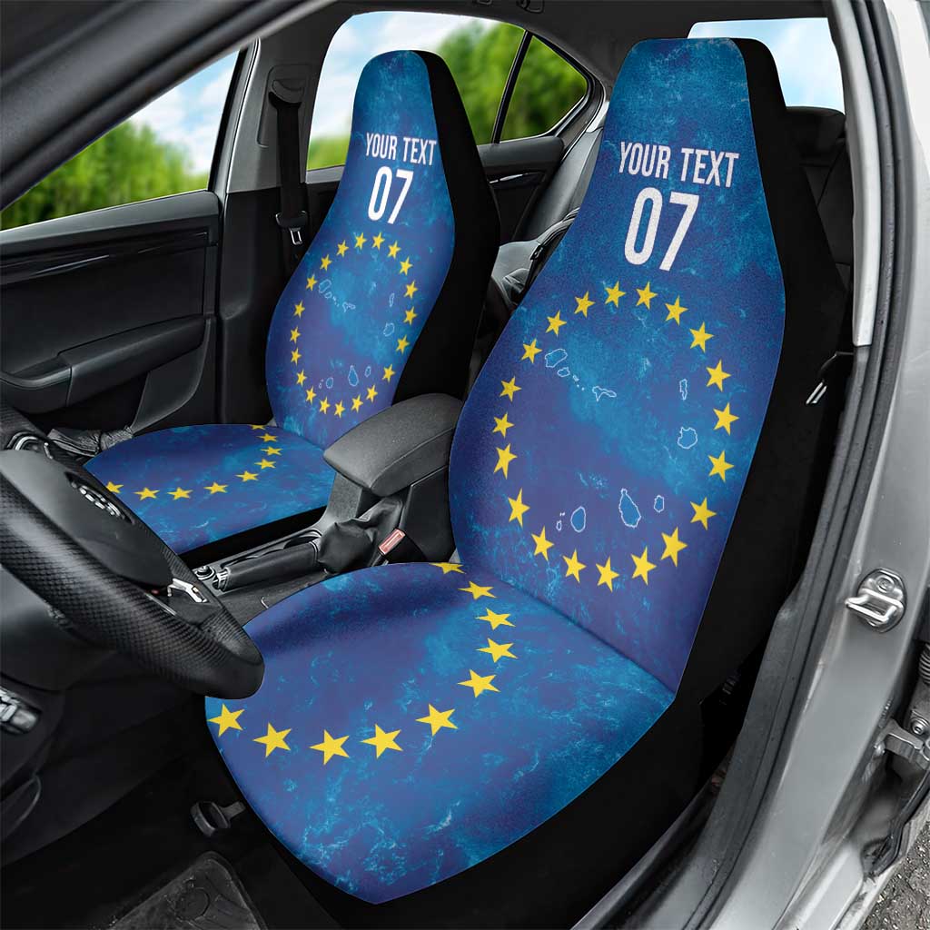 Cape Verde Tubaroes Azuis Custom Car Seat Cover Break The Waves - African Pride
