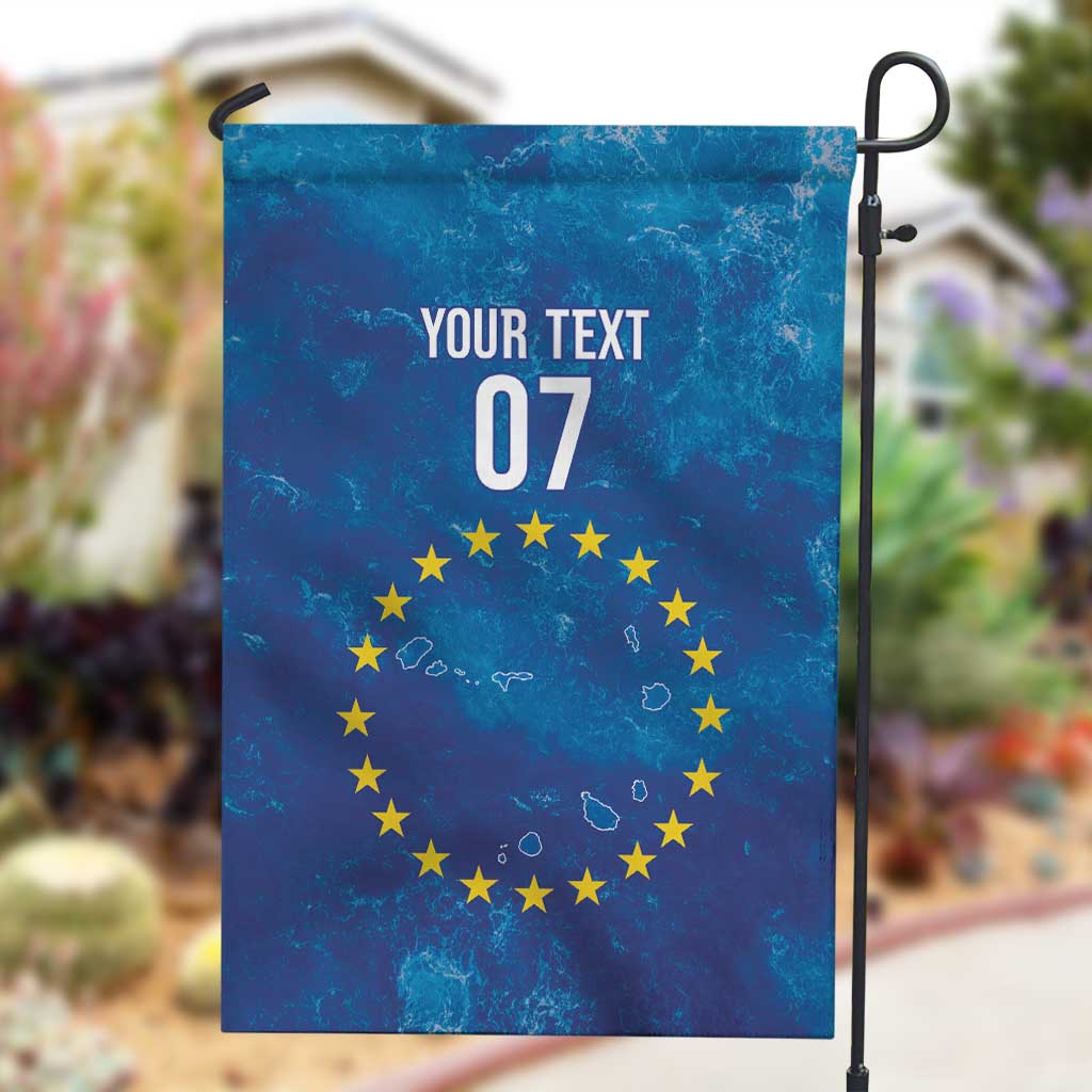Cape Verde Tubaroes Azuis Custom Garden Flag Break The Waves - African Pride