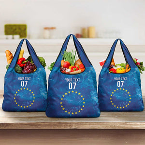 Cape Verde Tubaroes Azuis Custom Grocery Bag Break The Waves - African Pride