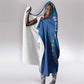 Cape Verde Tubaroes Azuis Custom Hooded Blanket Break The Waves - African Pride