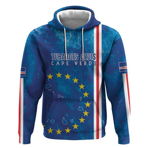 Cape Verde Tubaroes Azuis Custom Hoodie Break The Waves - African Pride