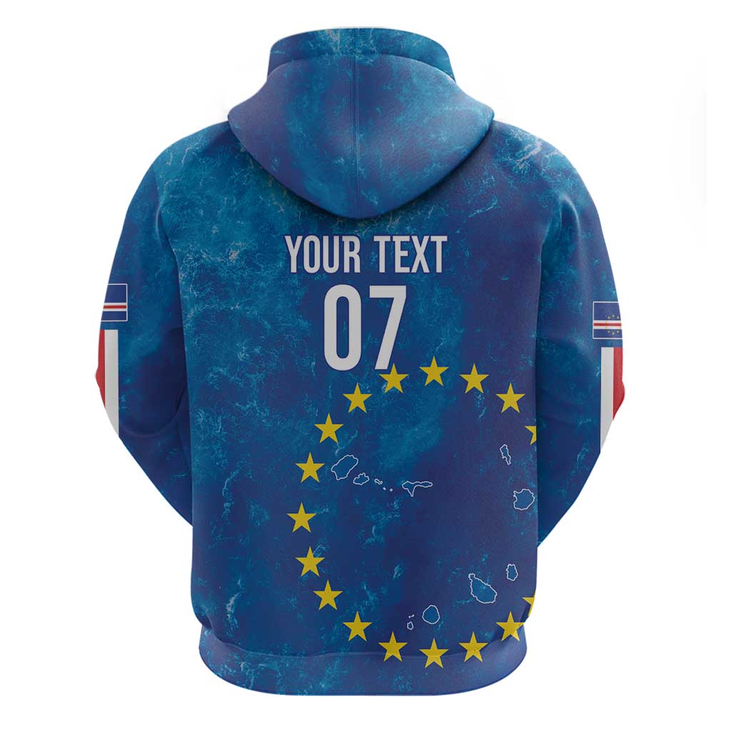 Cape Verde Tubaroes Azuis Custom Hoodie Break The Waves - African Pride