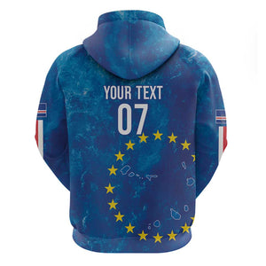 Cape Verde Tubaroes Azuis Custom Hoodie Break The Waves - African Pride