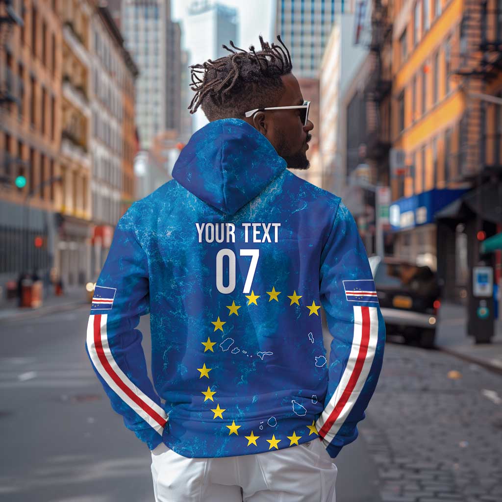 Cape Verde Tubaroes Azuis Custom Hoodie Break The Waves - African Pride