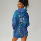 Cape Verde Tubaroes Azuis Custom Hoodie Dress Break The Waves - African Pride