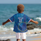 Cape Verde Tubaroes Azuis Custom Kid Hawaiian Shirt Break The Waves - African Pride