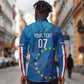 Cape Verde Tubaroes Azuis Custom Long Sleeve Button Shirt Break The Waves - African Pride