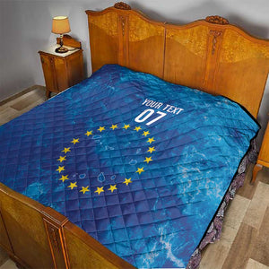 Cape Verde Tubaroes Azuis Custom Quilt Break The Waves - African Pride
