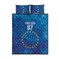 Cape Verde Tubaroes Azuis Custom Quilt Bed Set Break The Waves - African Pride