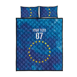 Cape Verde Tubaroes Azuis Custom Quilt Bed Set Break The Waves - African Pride