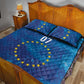 Cape Verde Tubaroes Azuis Custom Quilt Bed Set Break The Waves - African Pride