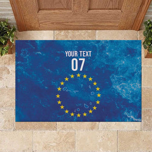 Cape Verde Tubaroes Azuis Custom Rubber Doormat Break The Waves - African Pride