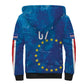 Cape Verde Tubaroes Azuis Custom Sherpa Hoodie Break The Waves - African Pride