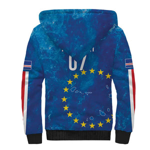 Cape Verde Tubaroes Azuis Custom Sherpa Hoodie Break The Waves - African Pride