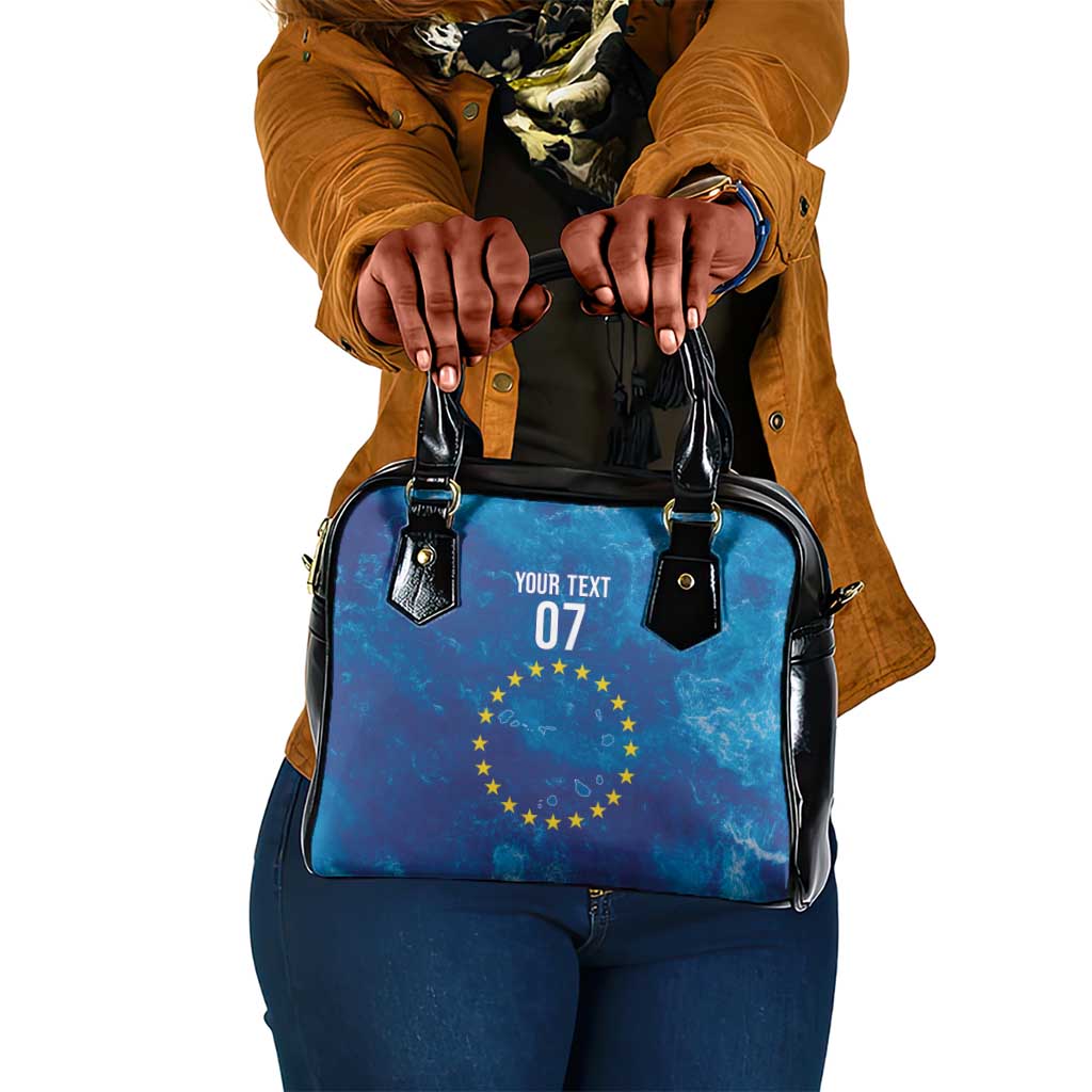 Cape Verde Tubaroes Azuis Custom Shoulder Handbag Break The Waves - African Pride
