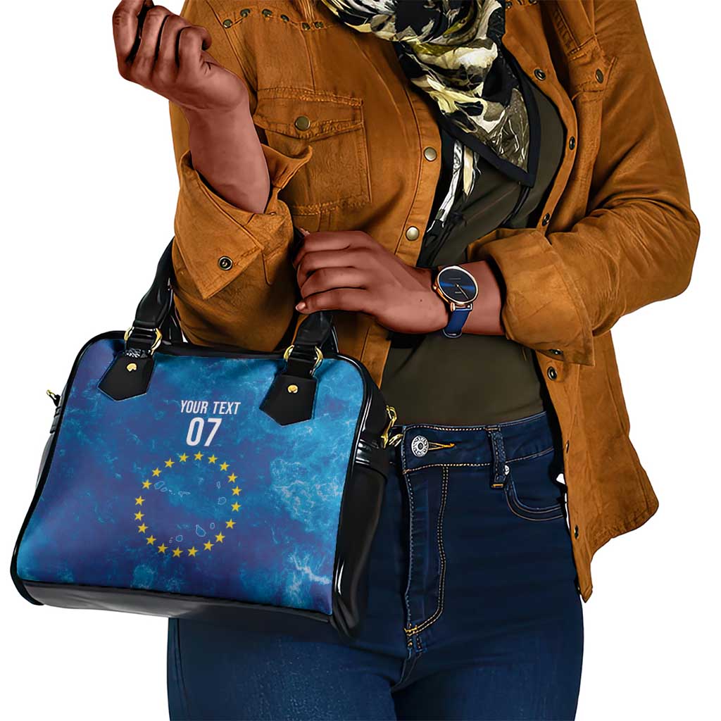 Cape Verde Tubaroes Azuis Custom Shoulder Handbag Break The Waves - African Pride