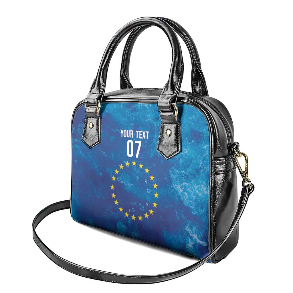 Cape Verde Tubaroes Azuis Custom Shoulder Handbag Break The Waves - African Pride