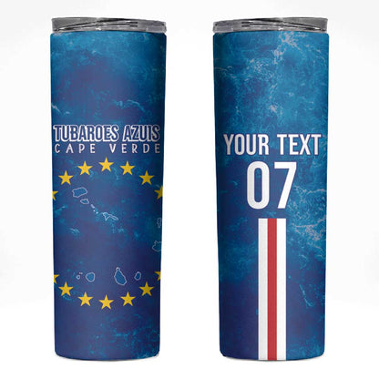 Cape Verde Tubaroes Azuis Skinny Tumbler Break The Waves - African Pride