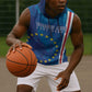 Cape Verde Tubaroes Azuis Custom Sleeveless Hoodie Break The Waves - African Pride
