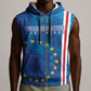 Cape Verde Tubaroes Azuis Custom Sleeveless Zip Hoodie Break The Waves - African Pride
