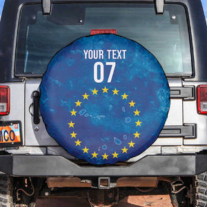 Cape Verde Tubaroes Azuis Custom Spare Tire Cover Break The Waves - African Pride