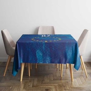 Cape Verde Tubaroes Azuis Custom Tablecloth Break The Waves - African Pride
